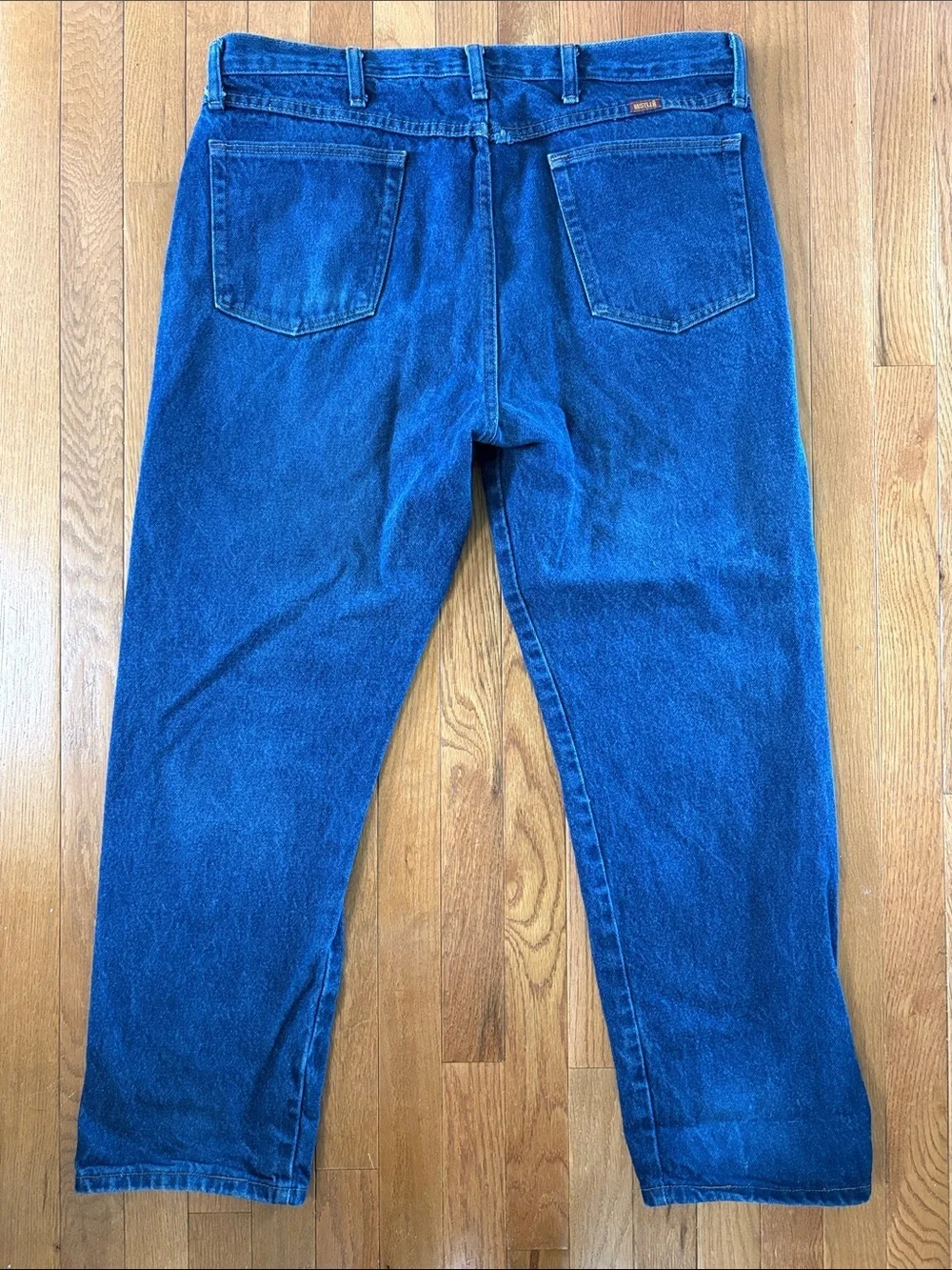 Rustler Men's Dark Blue Relaxed Fit Jeans Size 38x30